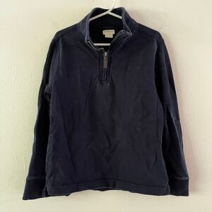 Crewcuts Outlet 100% Cotton 1/4 Zip Sweatshirt in Navy‎ size small